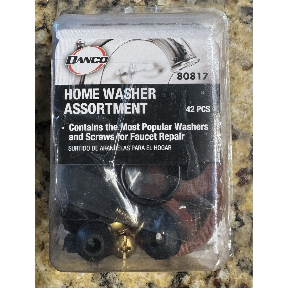 Danco 80817 Faucet Repair Washer Assortment Kit 42pc w/ O-Rings & Screws‎